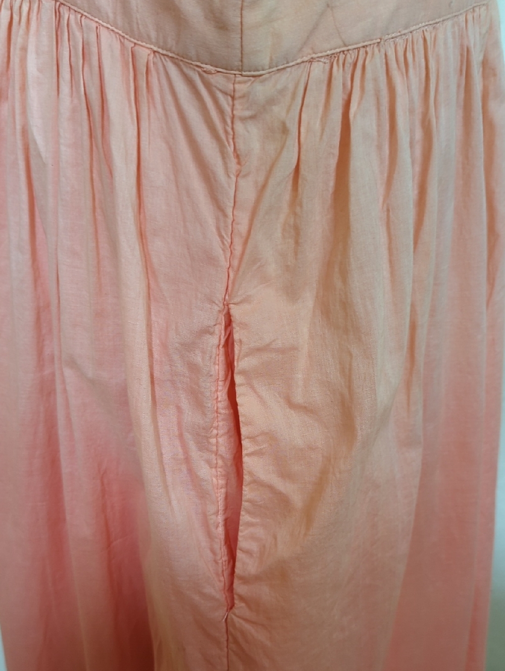 Boden Cotton One-Shoulder Ombre Midi Dress in White and Orange Size 10 - Picture 7 of 11